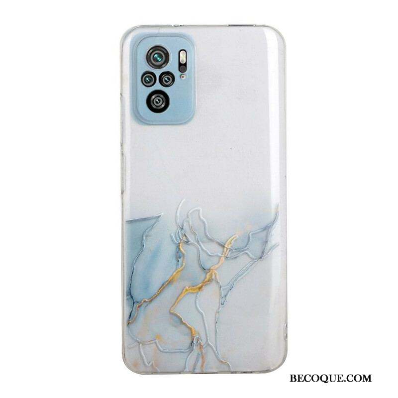 Coque Xiaomi Redmi Note 10/10S/Poco M5s Silicone Effet Marbré