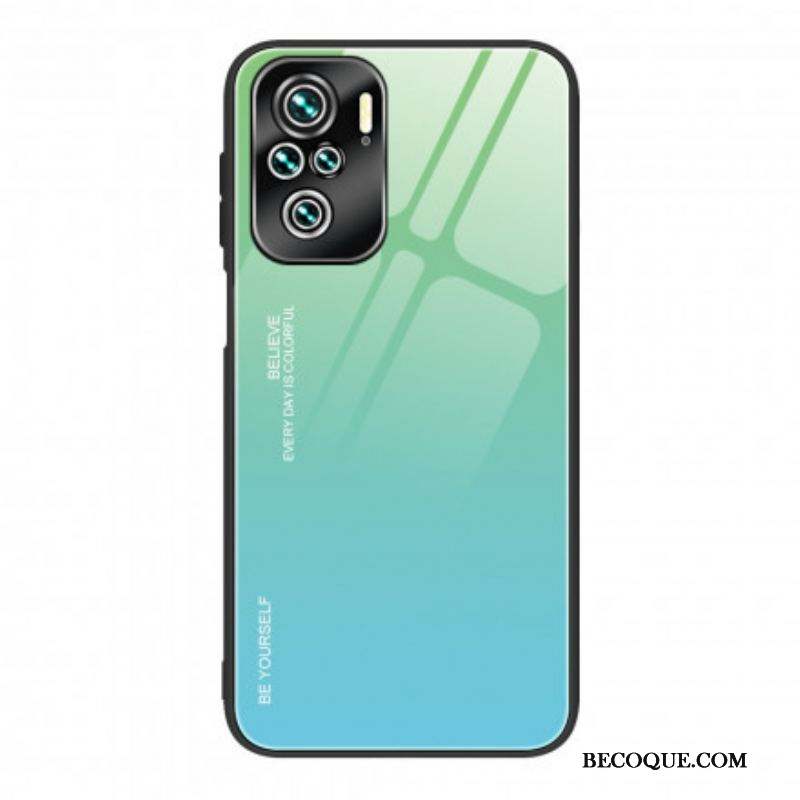 Coque Xiaomi Redmi Note 10/10S/Poco M5s Verre Trempé Be Yourself