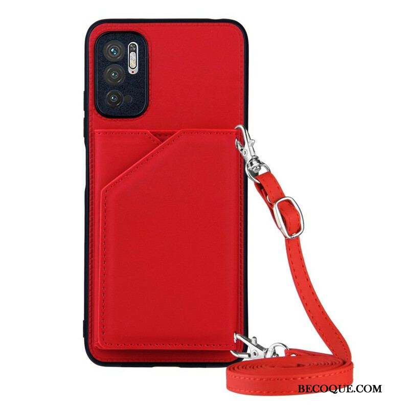 Coque Xiaomi Redmi Note 10 5G / Poco M3 Pro 5G Bandoulière Porte-cartes