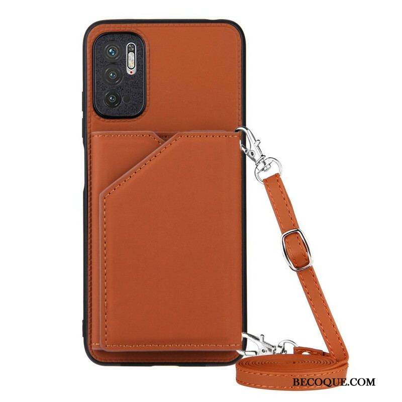 Coque Xiaomi Redmi Note 10 5G / Poco M3 Pro 5G Bandoulière Porte-cartes