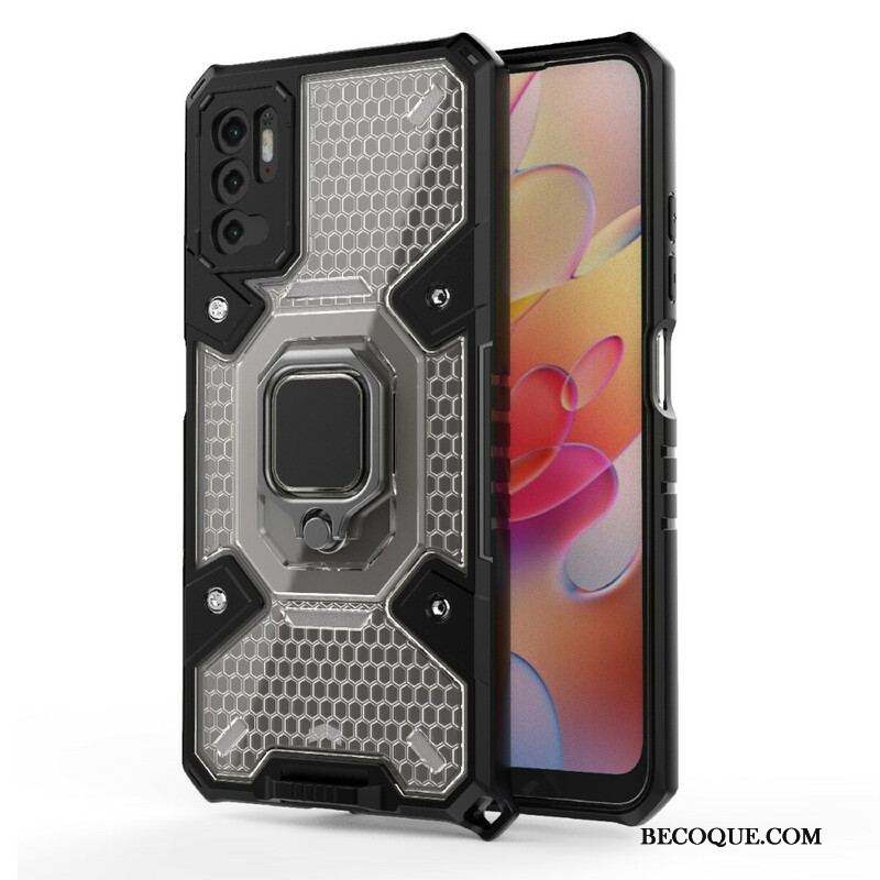 Coque Xiaomi Redmi Note 10 5G / Poco M3 Pro 5G Nid d'Abeille avec Anneau