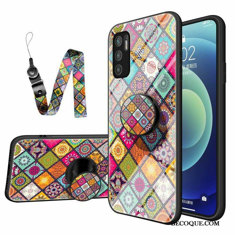 Coque Xiaomi Redmi Note 10 5G / Poco M3 Pro 5G Support Magnétique Patchwork