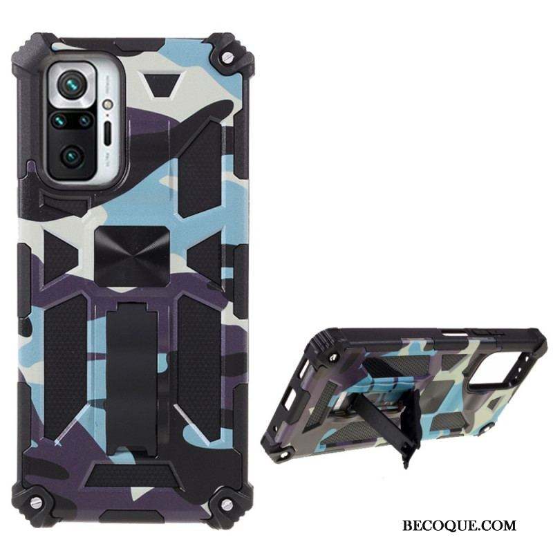 Coque Xiaomi Redmi Note 10 Pro Camouflage Support Amovible