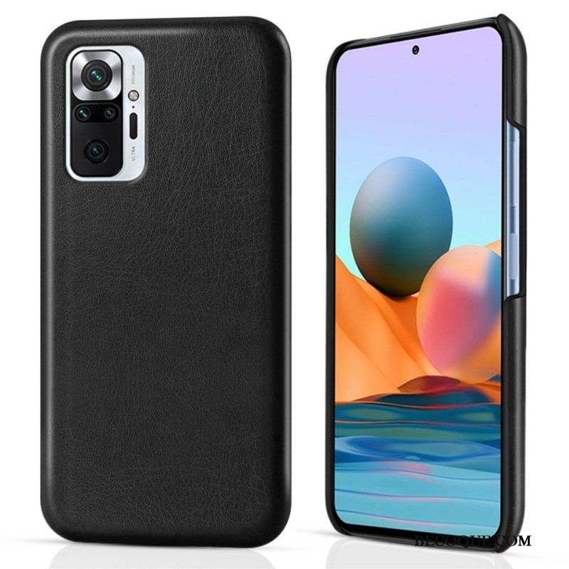 Coque Xiaomi Redmi Note 10 Pro Effet Cuir KSQ