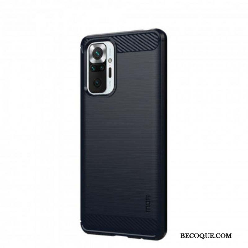 Coque Xiaomi Redmi Note 10 Pro Fibre Carbone Brossée Mofi