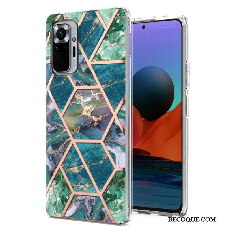 Coque Xiaomi Redmi Note 10 Pro Marbre Géométrie Intense