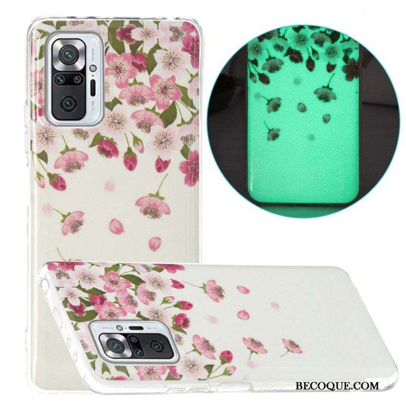 Coque Xiaomi Redmi Note 10 Pro Série Fleurs Fluorescentes