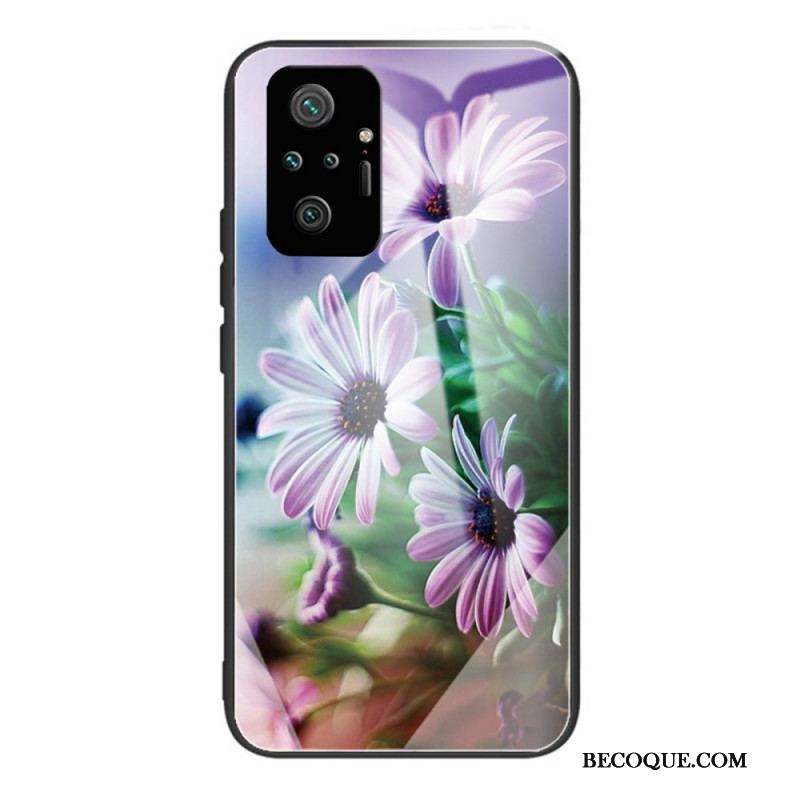 Coque Xiaomi Redmi Note 10 Pro Verre Trempé Fleurs Réalistes