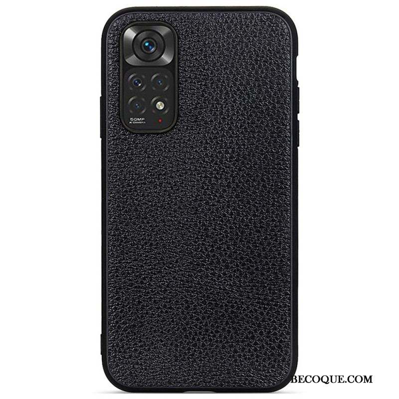 Coque Xiaomi Redmi Note 11 / 11s Cuir Litchi Véritable