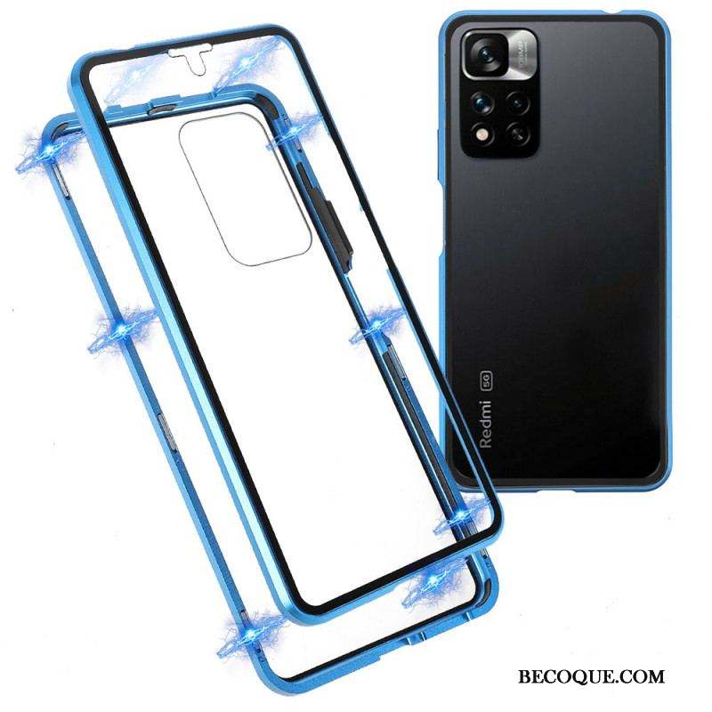 Coque Xiaomi Redmi Note 11 Pro Plus 5G Cadre Avant et Dos en Verre Trempé