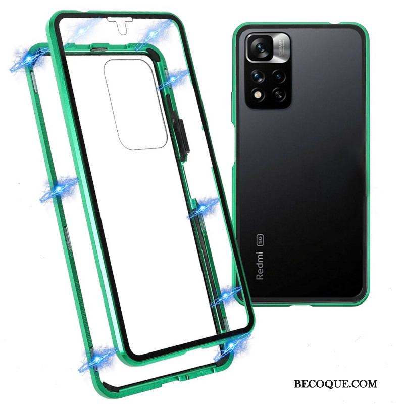 Coque Xiaomi Redmi Note 11 Pro Plus 5G Cadre Avant et Dos en Verre Trempé