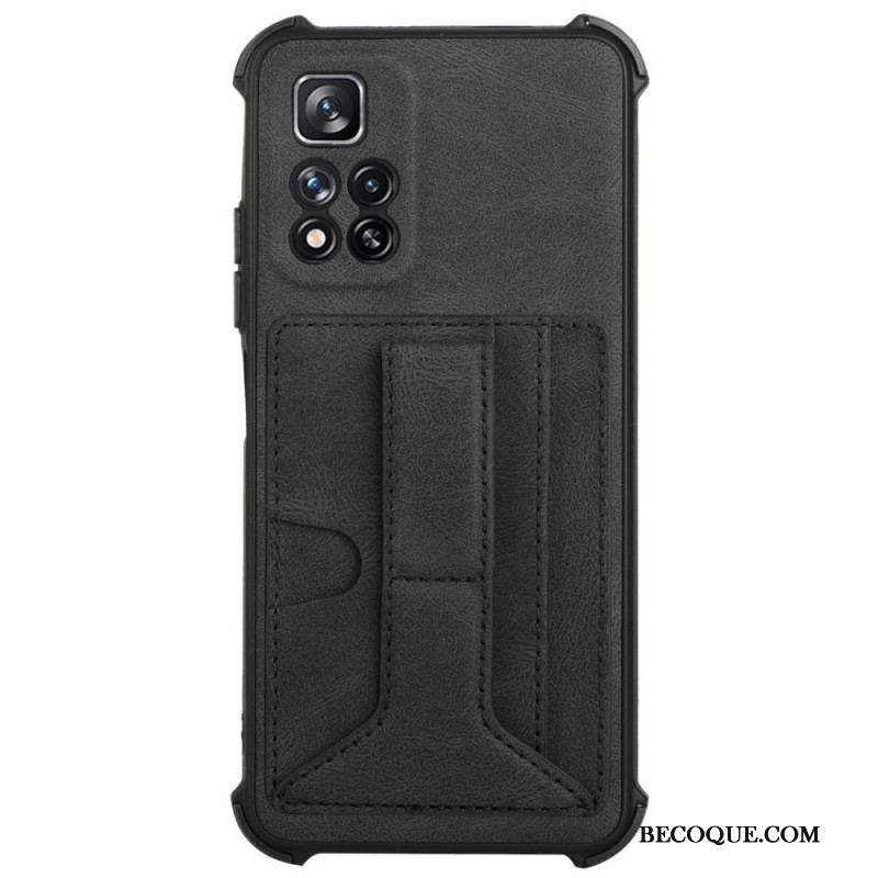 Coque Xiaomi Redmi Note 11 Pro Plus 5G Cuir Support et Porte-Cartes