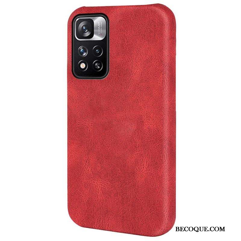 Coque Xiaomi Redmi Note 11 Pro Plus 5G Effet Cuir Design