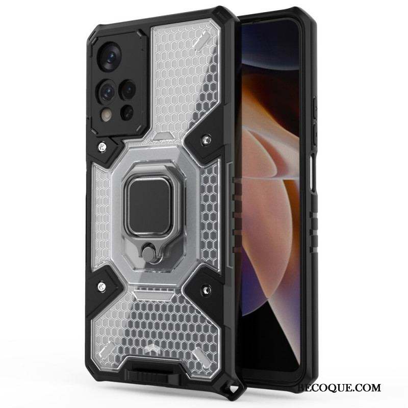 Coque Xiaomi Redmi Note 11 Pro Plus 5G Nid d'Abeille avec Anneau