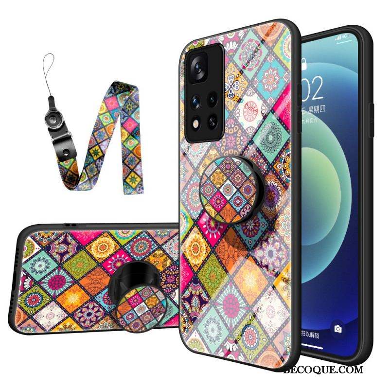 Coque Xiaomi Redmi Note 11 Pro Plus 5G Support Magnétique Patchwork