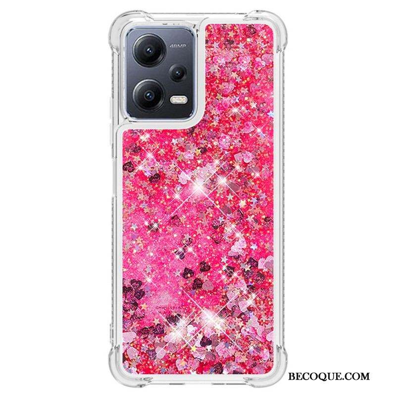 Coque Xiaomi Redmi Note 12/Poco X5 5G Paillettes Colorées