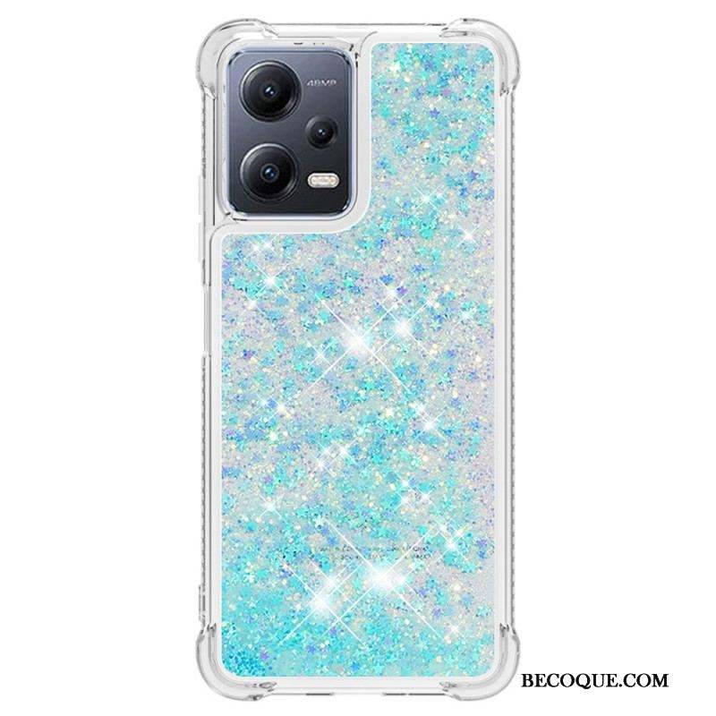 Coque Xiaomi Redmi Note 12/Poco X5 5G Paillettes Colorées