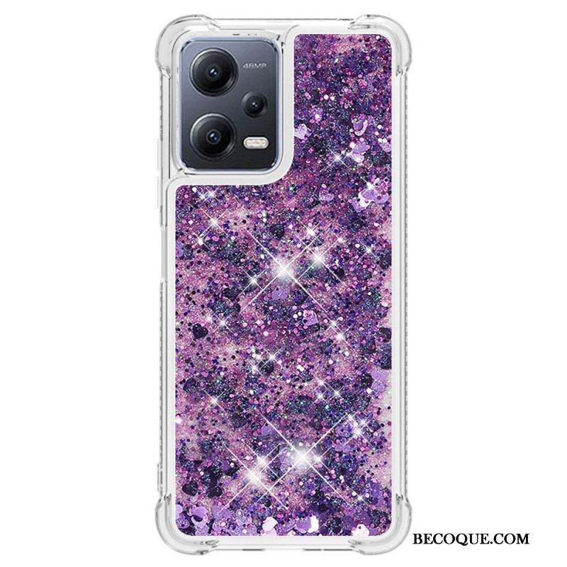 Coque Xiaomi Redmi Note 12/Poco X5 5G Paillettes Colorées