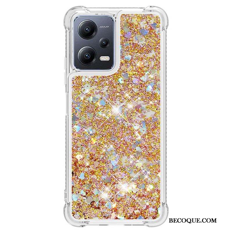 Coque Xiaomi Redmi Note 12/Poco X5 5G Paillettes Colorées