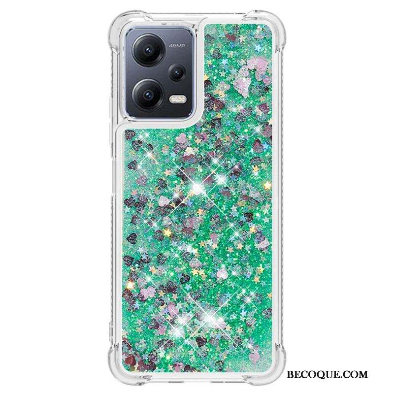 Coque Xiaomi Redmi Note 12/Poco X5 5G Paillettes Colorées