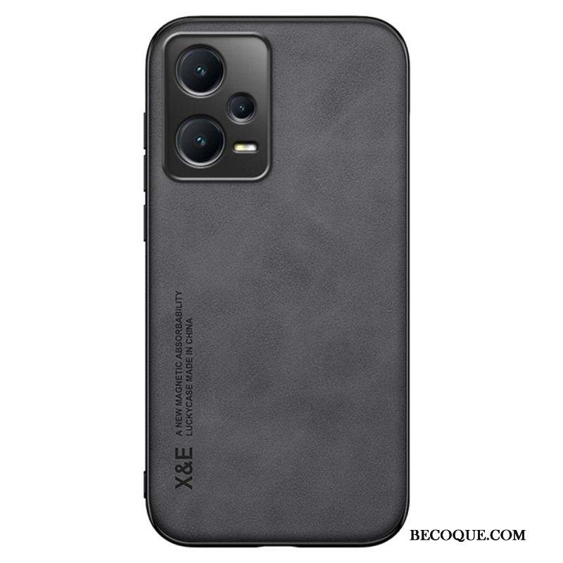 Coque Xiaomi Redmi Note 12 Pro Plus Cuir Effet Cuir X&E