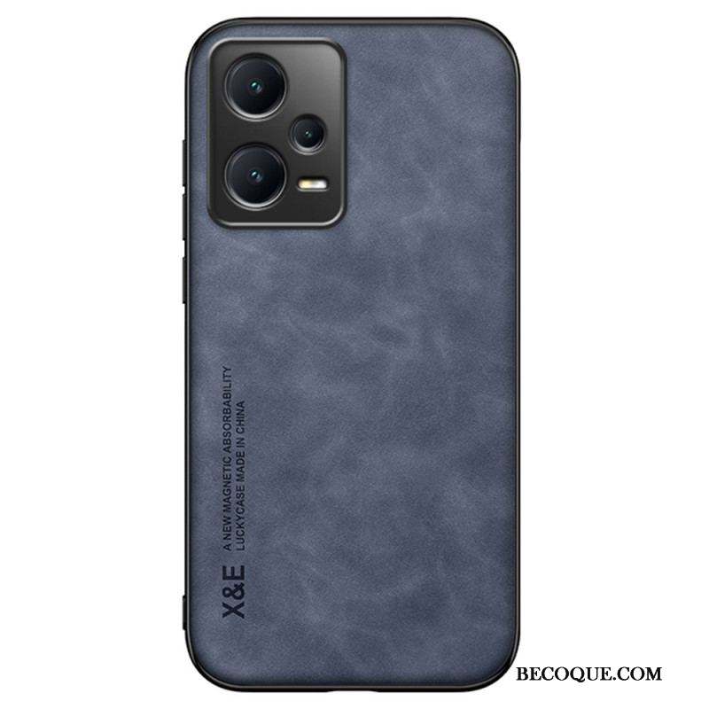 Coque Xiaomi Redmi Note 12 Pro/Poco X5 Pro 5G Cuir Effet Cuir X&E