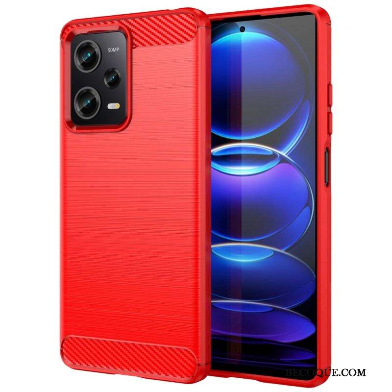 Coque Xiaomi Redmi Note 12 Pro/Poco X5 Pro 5G Fibre Carbone Brossée