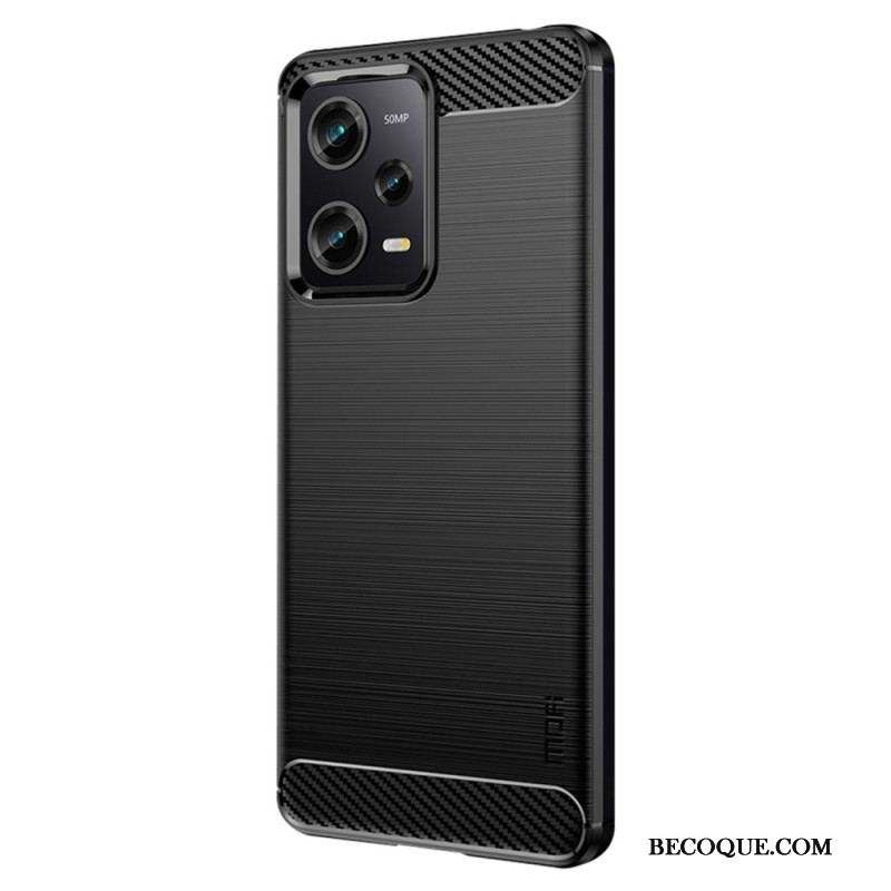 Coque Xiaomi Redmi Note 12 Pro/Poco X5 Pro 5G Fibre Carbone Brossée MOFI