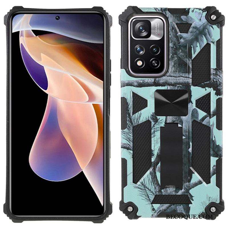 Coque Xioami Redmi Note 11 Pro Plus 5G Camouflage Support Amovible