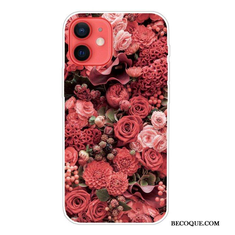 Coque iPhone 13 Mini Fleurs Intenses