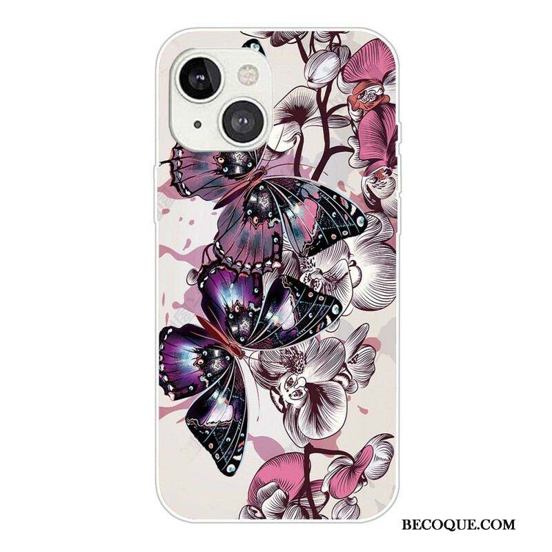 Coque iPhone 13 Mini Variation Papillons
