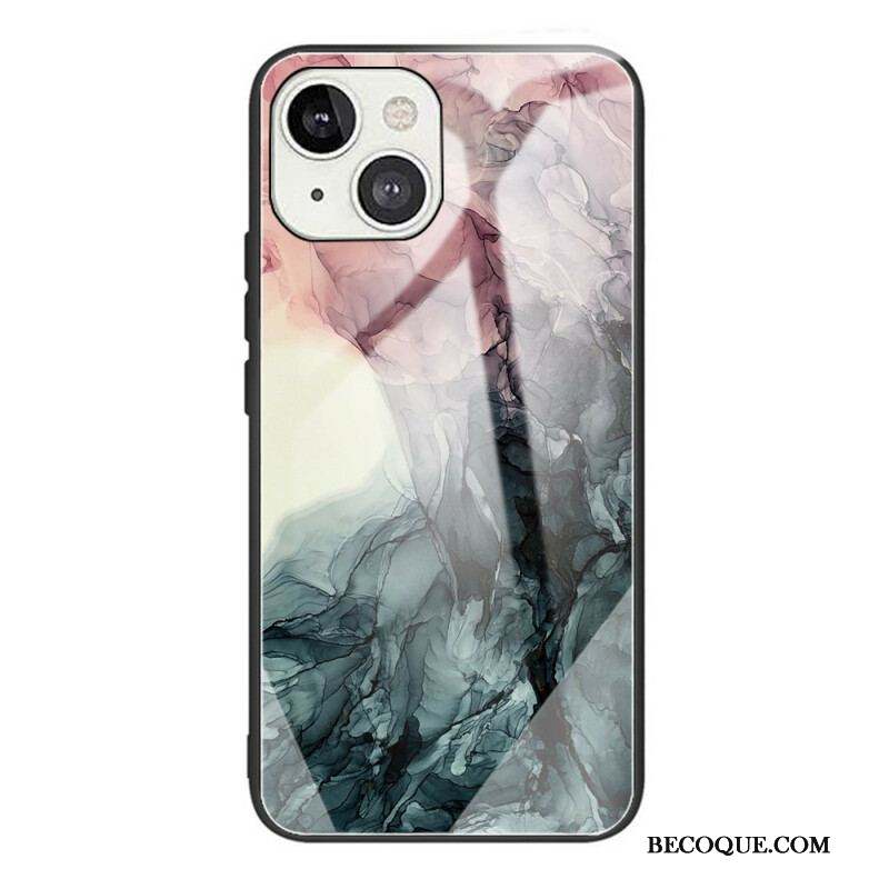 Coque iPhone 13 Mini Verre Trempé Marble