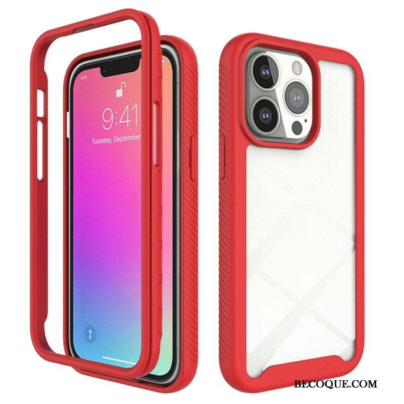 Coque iPhone 13 Pro Conception Hybride Rebords Silicone