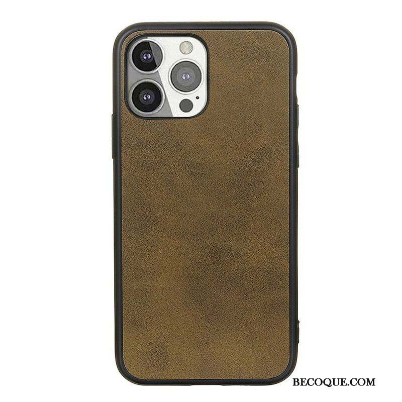 Coque iPhone 13 Pro Effet Cuir Look Raffiné