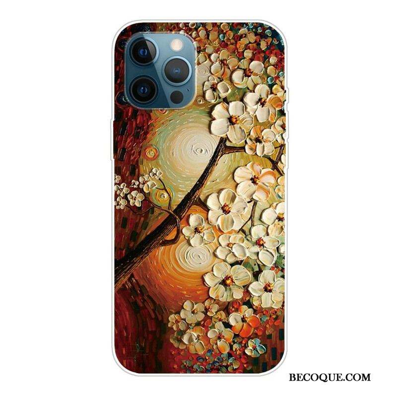 Coque iPhone 13 Pro Max Flexible Fleurs