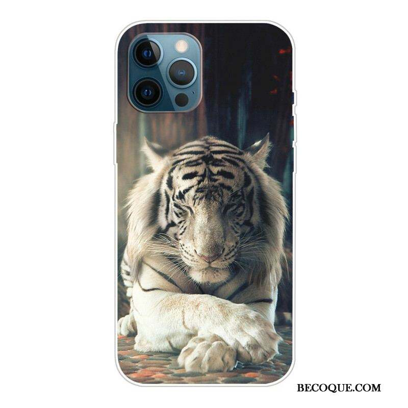 Coque iPhone 13 Pro Max Flexible Tigre