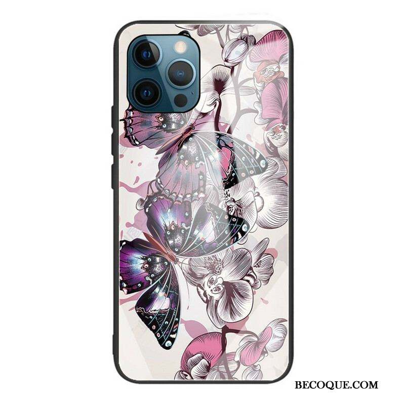 Coque iPhone 13 Pro Max Verre Trempé Variation Papillons