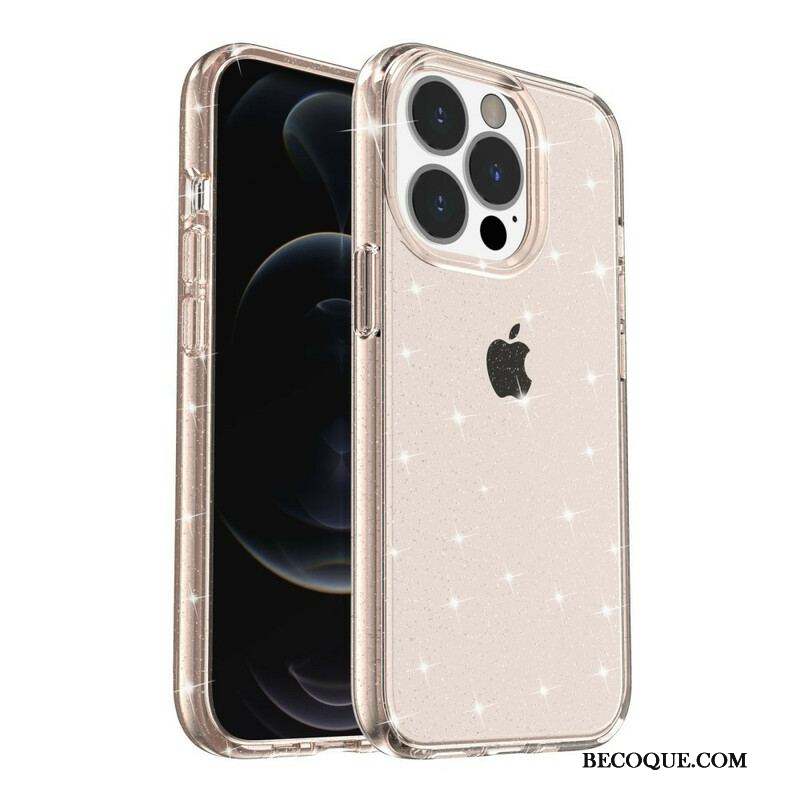 Coque iPhone 13 Pro Transparente Paillettes