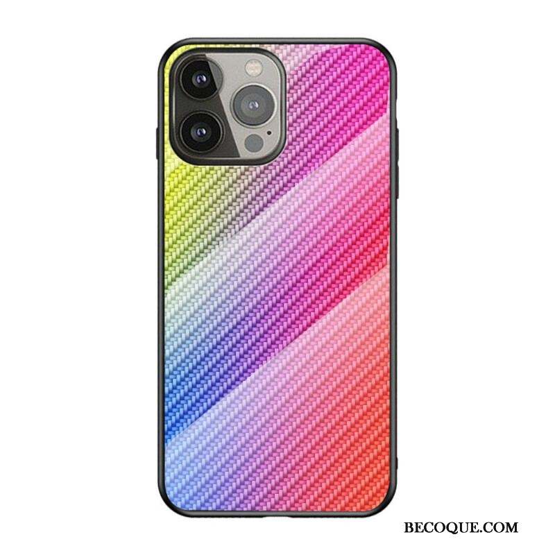 Coque iPhone 13 Pro Verre Trempé Fibre Carbone