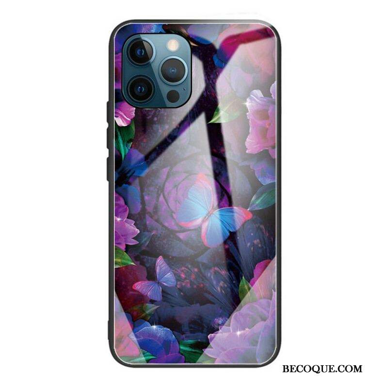 Coque iPhone 13 Pro Verre Trempé Variation Papillons