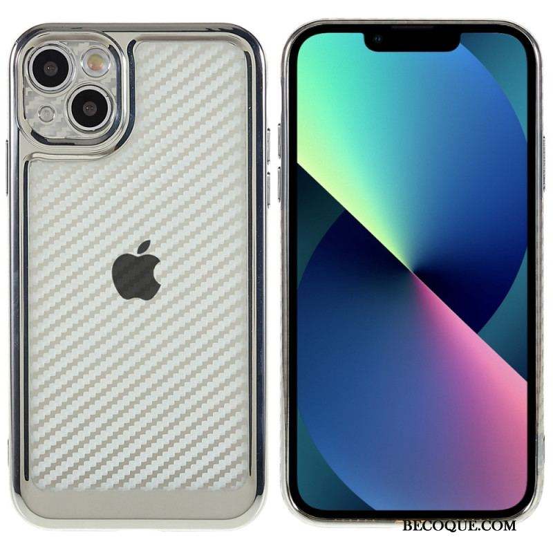 Coque iPhone 14 Fibre Carbone Stylée