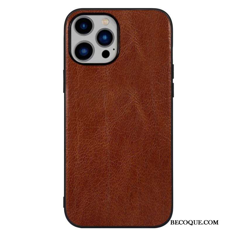 Coque iPhone 14 Plus Cuir Véritable