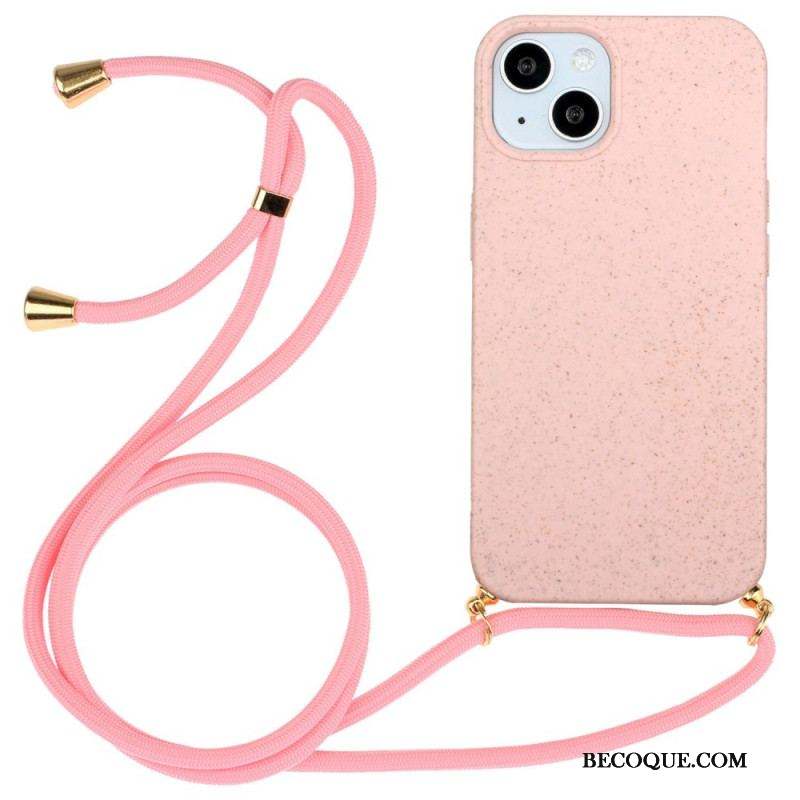 Coque iPhone 14 Plus Silicone avec Cordon Coloré