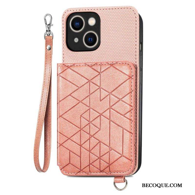 Coque iPhone 14 Plus Simili Cuir Pochette Porte-Cartes