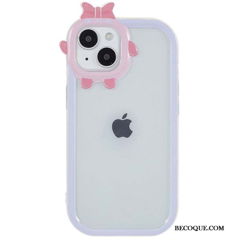 Coque iPhone 14 Plus Transparente et Protection Lentille Amusante