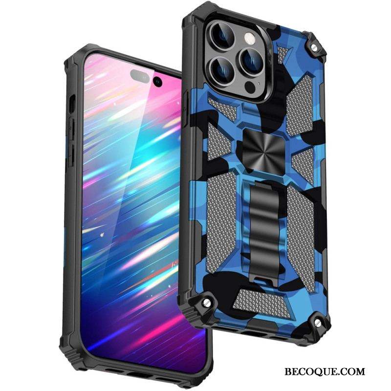 Coque iPhone 14 Pro Camouflage Support Amovible