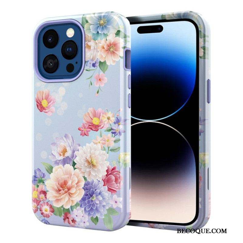 Coque iPhone 14 Pro Max Fleurs Vintage