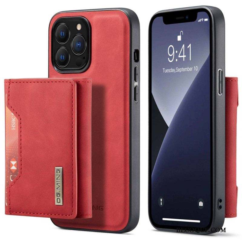 Coque iPhone 14 Pro Max Porte-Cartes Détachable DG.MING