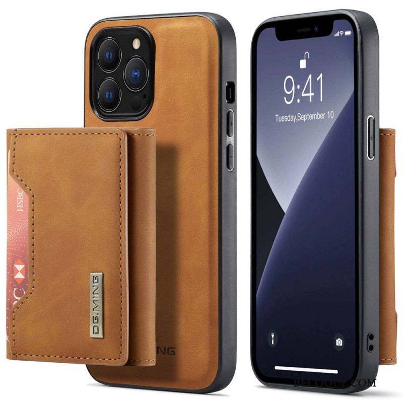 Coque iPhone 14 Pro Max Porte-Cartes Détachable DG.MING