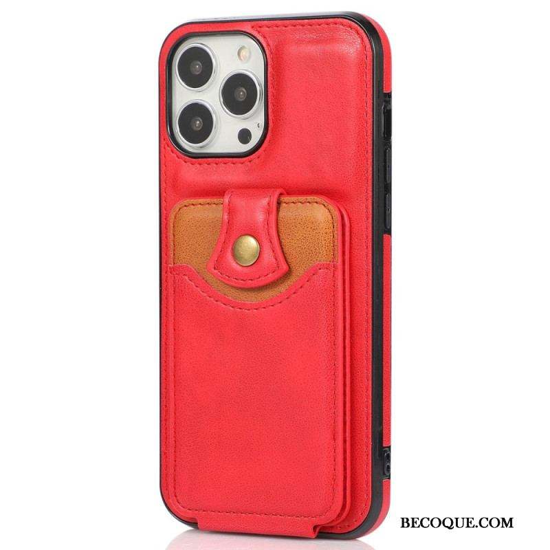 Coque iPhone 14 Pro Max Porte-Cartes Rabattable